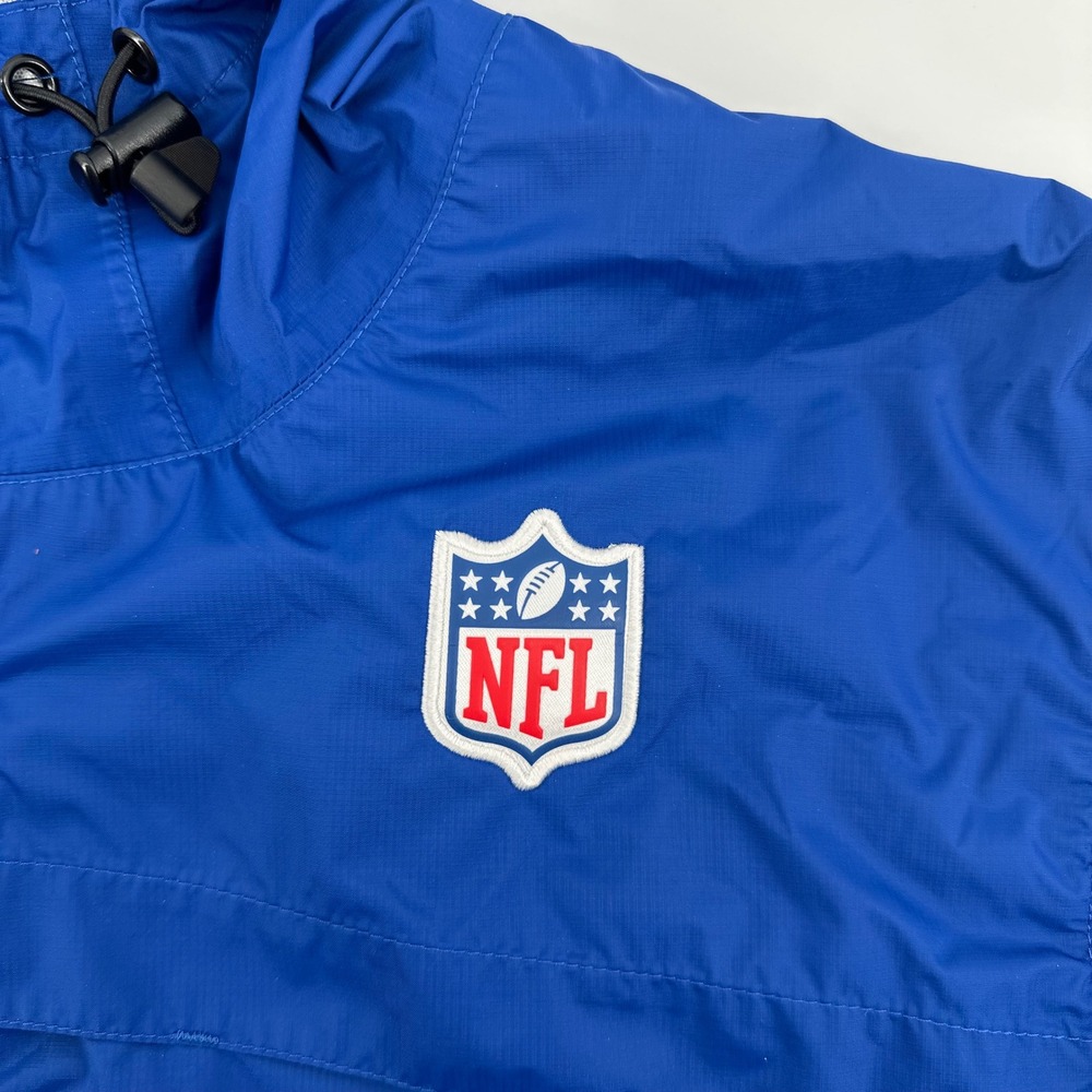 Nike NFL Storm-Fit Windbreaker Jacket Mens Medium Blue Hooded Onfield Apparel - Picture 7 of 16